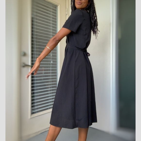 Vintage black dress with leopard - Picture 4 of 5